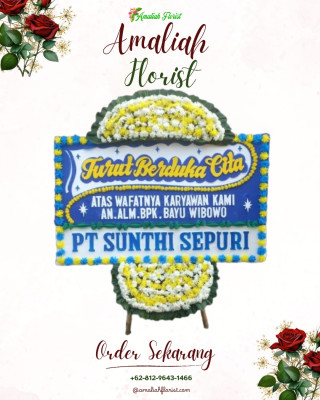 Papan Bunga Duka di Trenggalek
